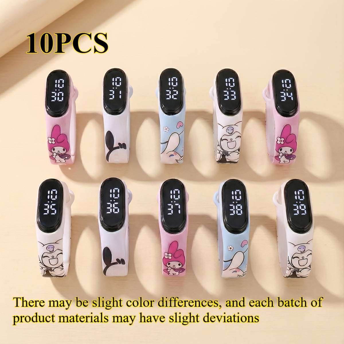 Kids Character Watch Set, 10 Pieces with Four Listed Character Designs
