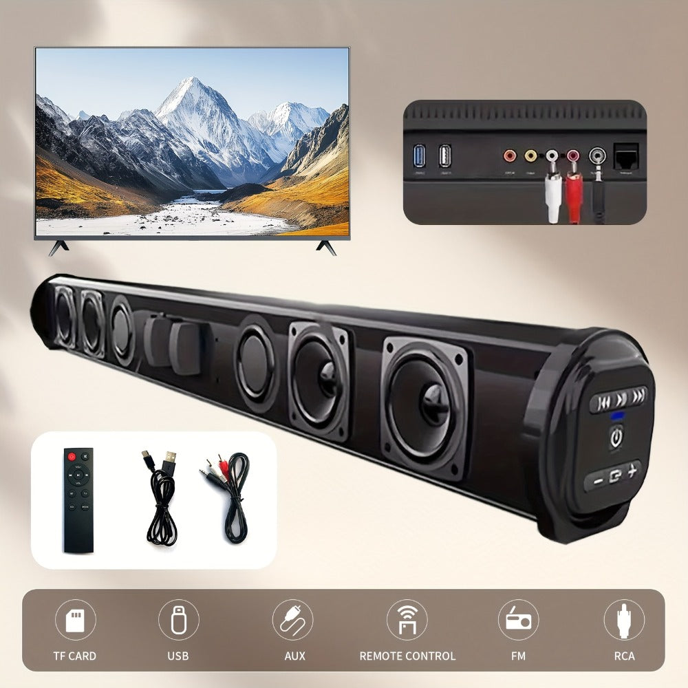 4D Surround Sound Subwoofer Speaker – Wireless & Wired, USB Plug & Play, Party Speaker for Laptop, Home Theater & Music Devices, Birthday Gift Idea