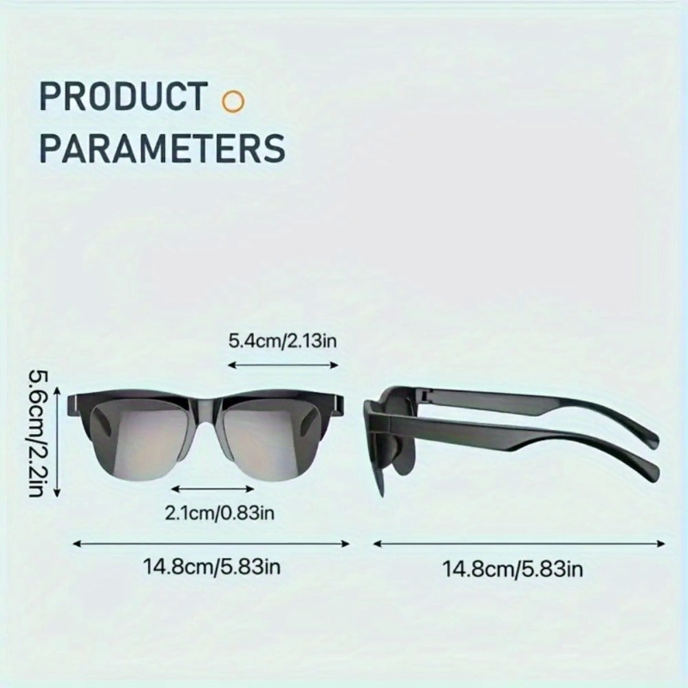 Photochromic Smart Sunglasses AI Real-Time Translation - Bluetooth Music & Calling, Conference Simultaneous Interpreter, Video Recording, Color-Changing Lenses, Advanced & Standard Styles 2026