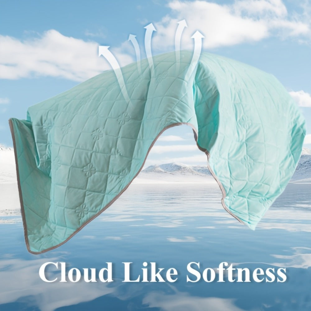 Ultrasonic Embossed Cooling Blanket – 100% Polyester Summer Throw, Breathable Lightweight for Hot Sleepers, Machine Washable, 6 Colors