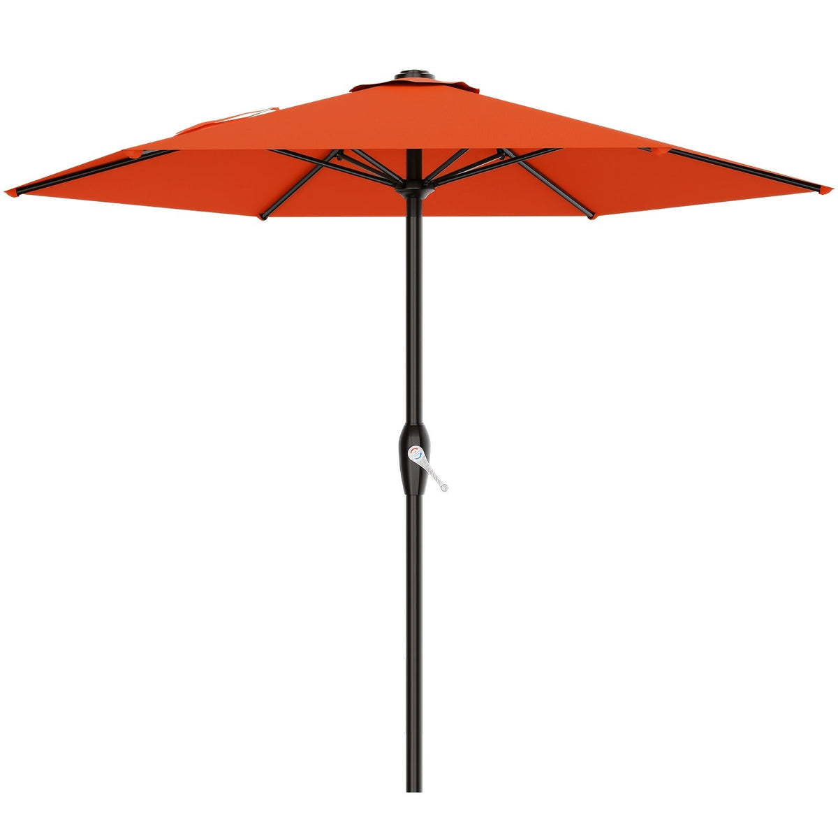 Patio Umbrella shown in the Orange, 7.5FT option