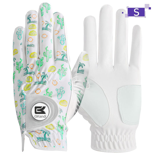 Men's Left-Hand Golf Glove with Ball Marker, Hook-and-Loop Closure, S to XL