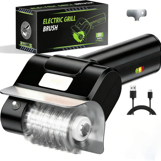 Electric BBQ Grill Brush, Cordless 800 RPM Cleaner with 2000mAh Battery