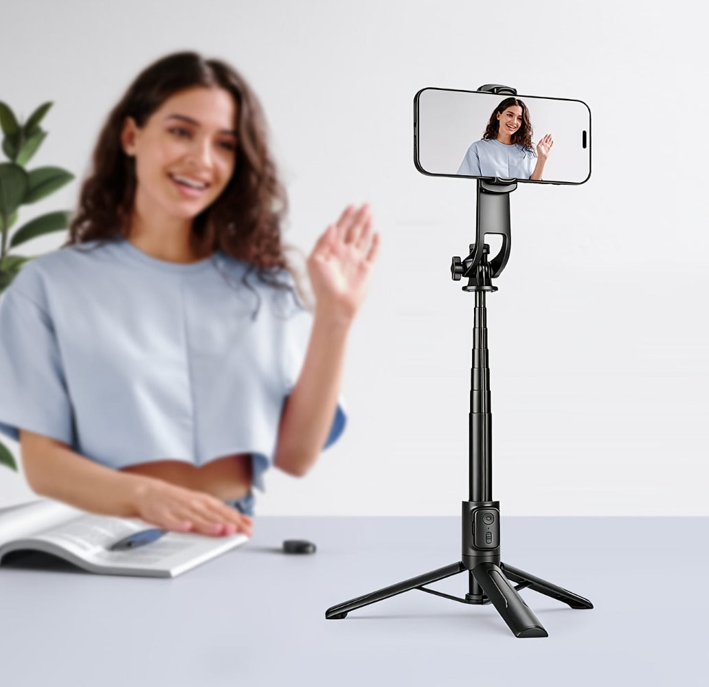 40 Inch Bluetooth Selfie Stick Tripod with Wireless Remote & 360° Rotation – 2-in-1 Extendable Phone Stand Compatible with iPhone 16 15 14 13 12 11 Android Smartphones for Vlog Travel Photography