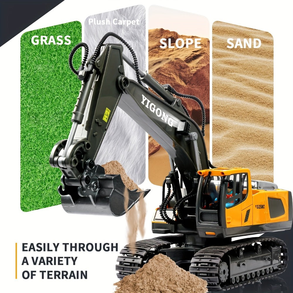 RC Construction Vehicle Toy with Excavator and Multi-Vehicle Options