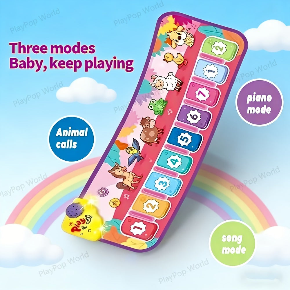 Farm Animal Kids Piano Mat with Musical Keys and Interactive Sounds