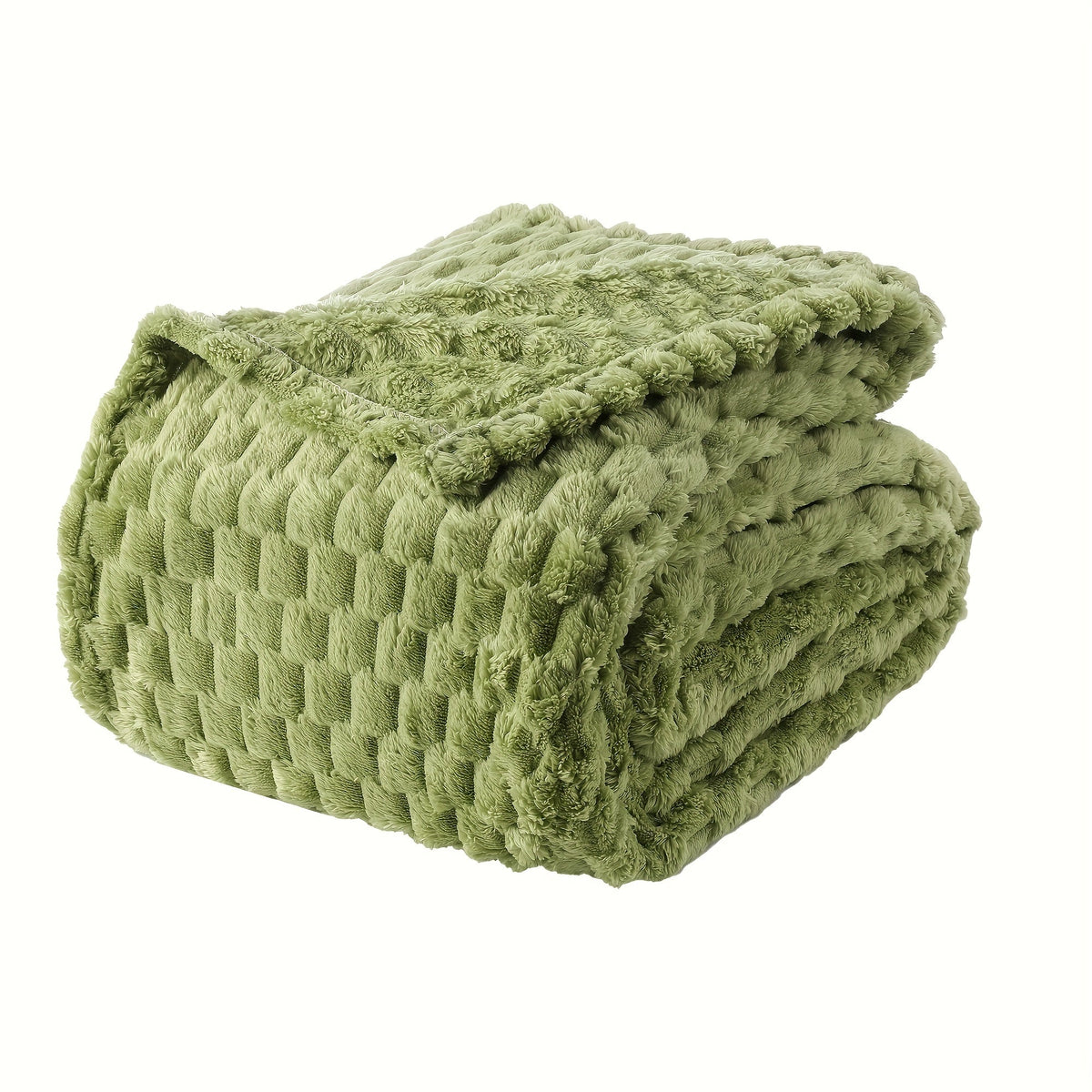 Quilted Flannel Throw Blanket – 180-200gsm Soft Warm All-Season Bed Cover, 17 Patterns, Rhinestone & Checker Designs, 2 Sizes