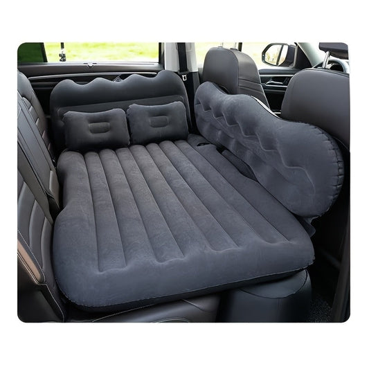 Car Inflatable Mattress SUV Back Seat Sleeping Pad Foldable Portable Travel Air Bed with Electric Pump Storage Bag Repair Kit for Camping Road Trip Outdoor Adventure Fits SUV Sedan MPV