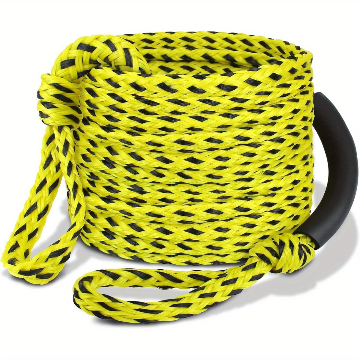 Floating Tow Rope 60ft for Towable Tubes, 2000 lbs, Green Blue
