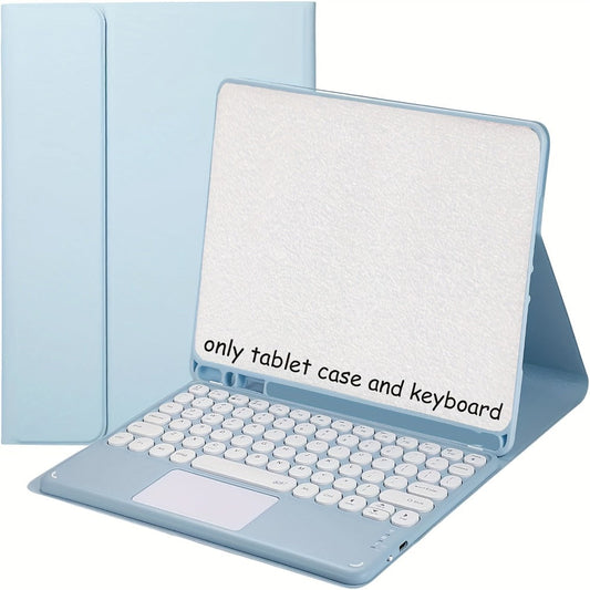 Samsung Galaxy Tab Keyboard Case with Multi-Touch Trackpad 11 Inch for Galaxy Tab S9 FE S9 S8 S7 A9+ Detachable Wireless Keyboard Auto Sleep Wake Folio Cover with Stylus Holder Black Blue Pink Green