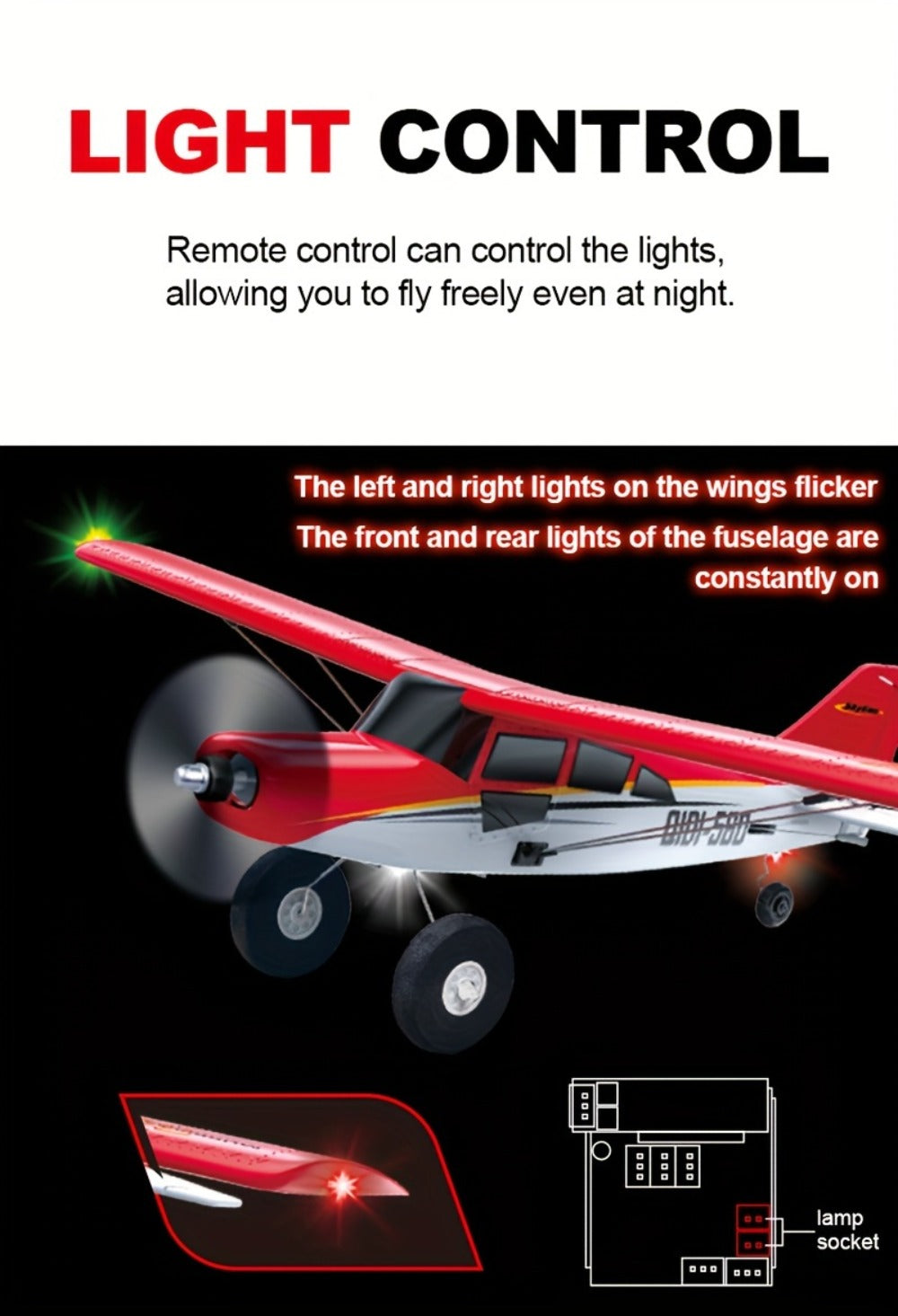 QIDI560 Brushless 6-Channel RC Plane with 2 Batteries