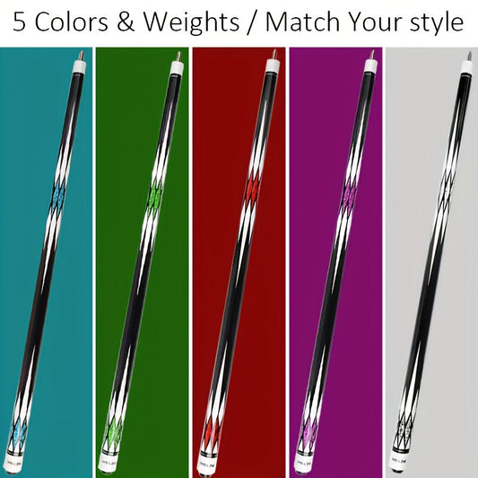 Maple Pool Cue, 58 Inch, 20 oz with 13 mm Tip and Two-Piece Design