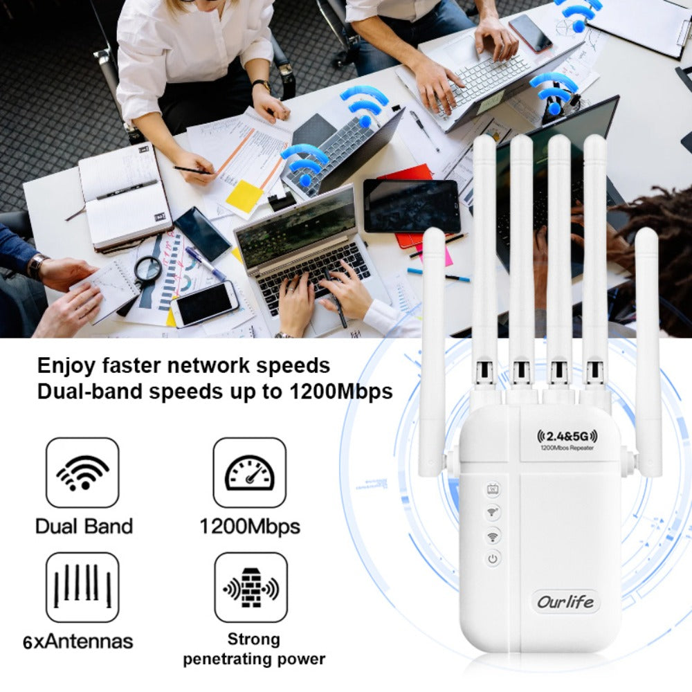 9000 Sq Ft WiFi Extender Signal Booster 2026 Upgraded, 1-Tap Setup Dual Band WiFi Repeater for Garage Basement Yard, Alexa & Ring Camera Compatible, Multiple Colors, Long Range Whole Home Coverage