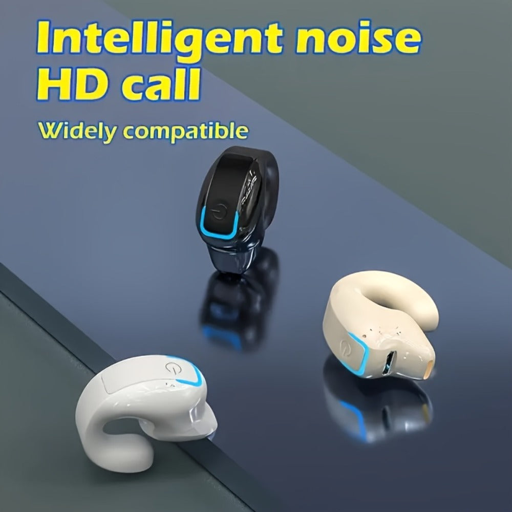 Lightweight Noise Cancelling Wireless Earbuds Handsfree Calls, Stylish Portable In-Ear Headphones USB Type-C Charging 5H Battery Life, Compatible with Smartphones, Perfect Gift for Men Women