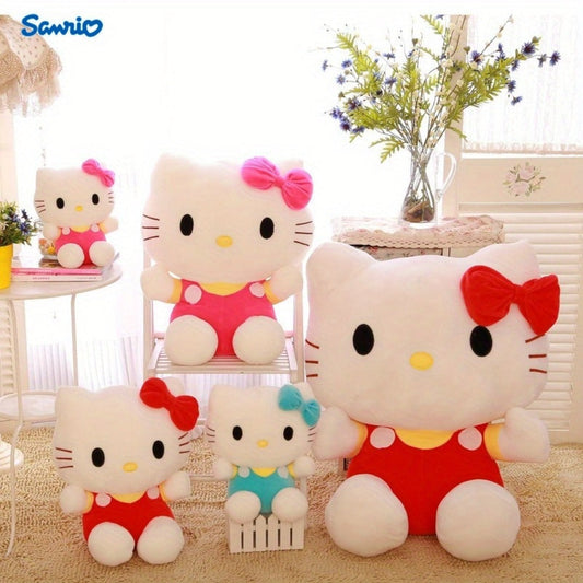 Cat Plush Doll in Pink or Blue, Kawaii Kitty Stuffed Animal