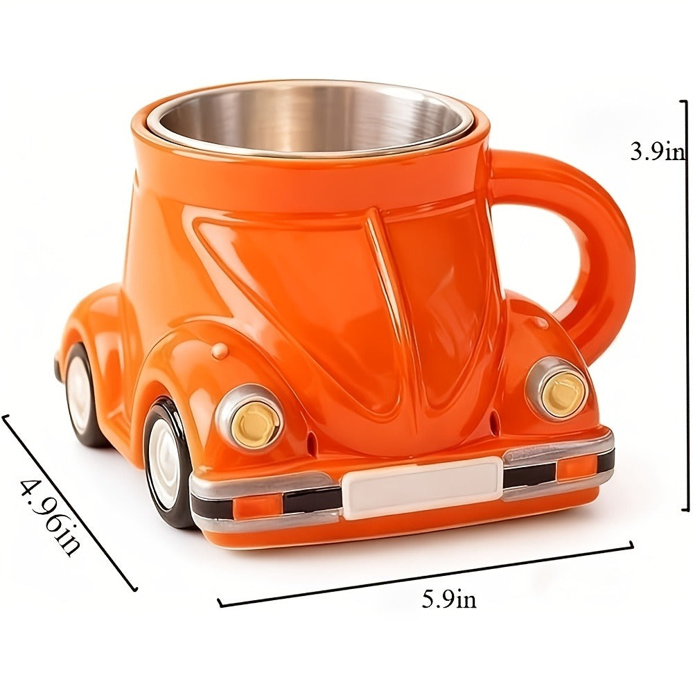 Sports Car Shape Coffee Mug – Fun Novelty Car Shaped Drinking Cup Large Capacity – Unique Tea Cup for Office & Home Decor – Cool Birthday & Christmas Gift for Car Lovers – 6 Colors