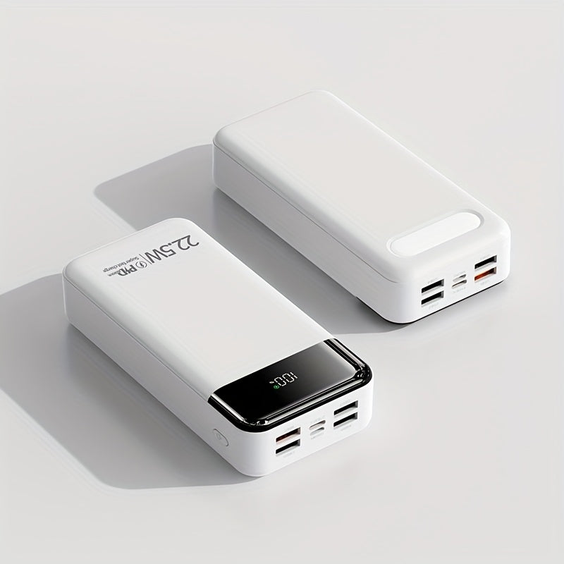 60000mAh Power Bank 22.5W Fast Charging with Built-in Light LED Power Display Removable Emergency Battery Pack for Android iPhone Phones Tablets Outdoor Travel Camping