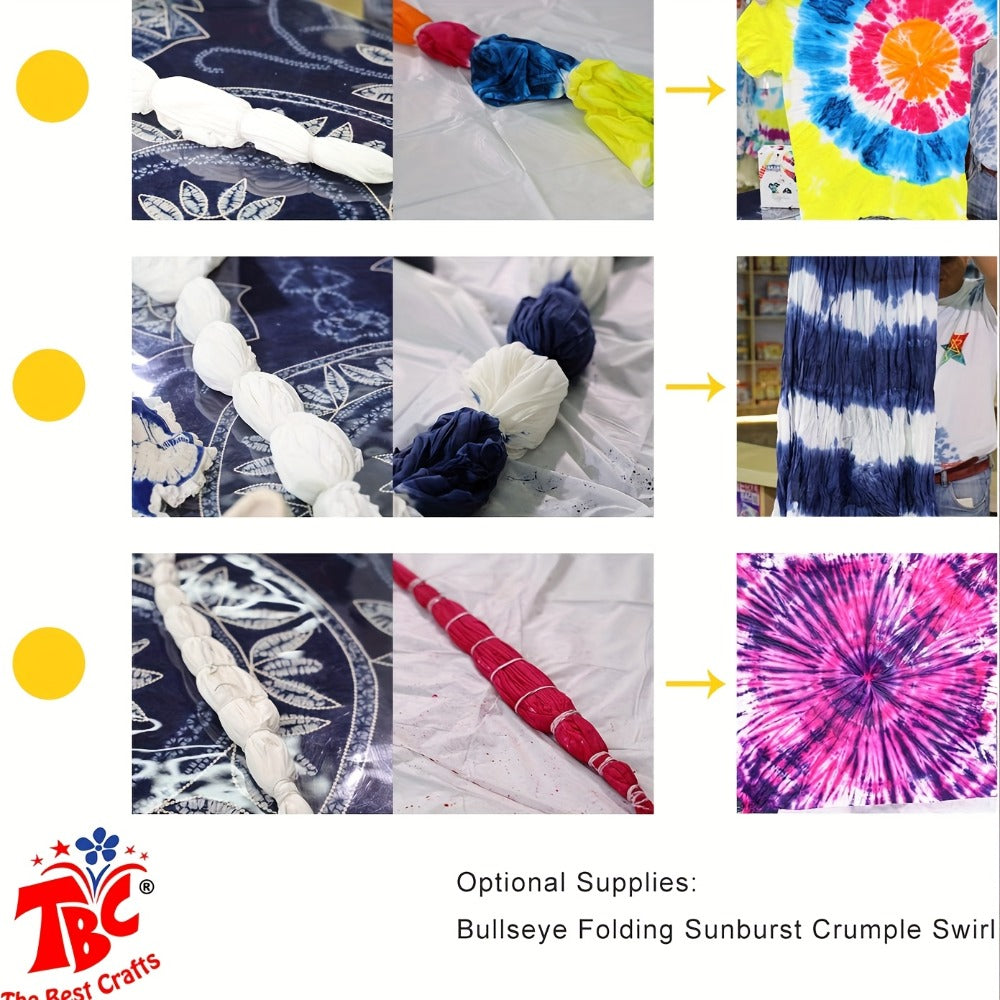 24-Color All-in-One Tie-Dye Kit with Carry Case & Gloves