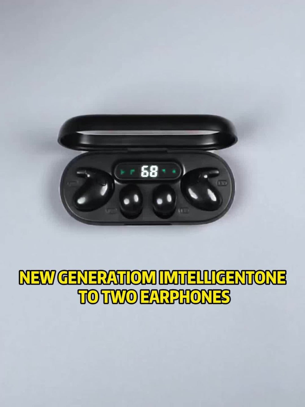 Couples Wireless Earbuds 2 Pairs Dual Touch LED Display Transparent Charging Case Long Battery Stereo Sound Low Latency Gift Set for Men Women Valentine Gaming