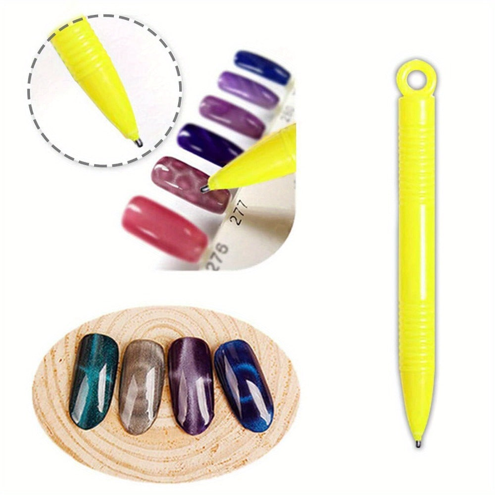 Cat Eye Gel Polish Kit 14Pcs Magnetic UV Nail Polish Set with Magnet Pen – 3D Shimmer Cat Eye Nail Art for Salon & DIY Manicure, Beginner to Pro, Long-Lasting LED Curable