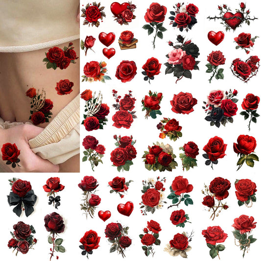 4th of July Temporary Tattoos, 14 Sheets of American Flag & Patriotic Sleeve Tattoo Stickers