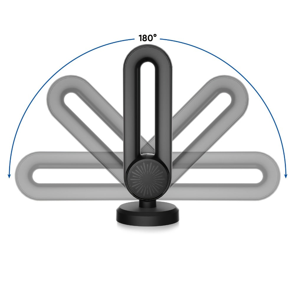 Long Range 250 Mile TV Antenna 4K 1080P – USB Powered, 180° Rotatable, Magnetic Base, Indoor & Outdoor, Smart & Legacy TVs, Home Car RV, HDTV-09 MAX