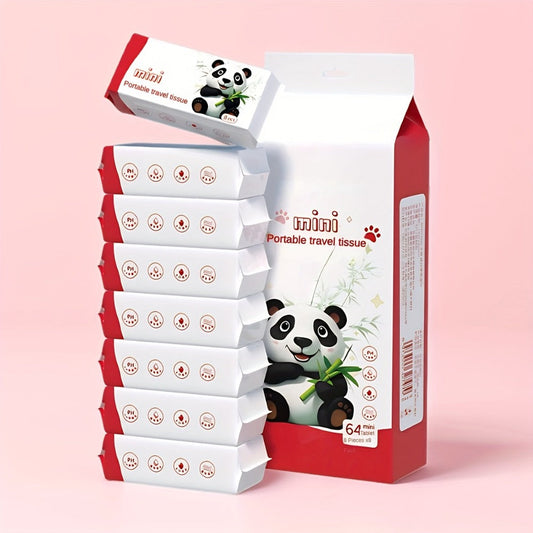 Mini Cleaning Wipes, 8-Pack Bag, 64 Count with Animal Design Options