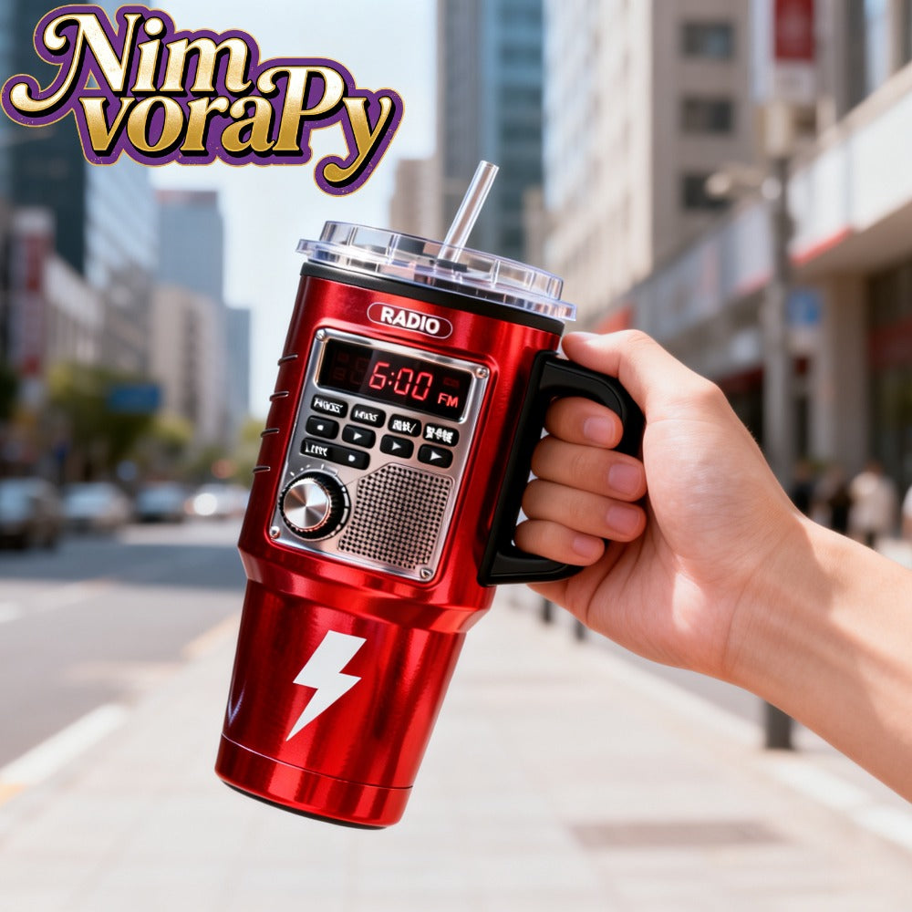 Insulated Travel Mug 40 Oz – Retro Game Console Stainless Steel Tumbler with Leak-Proof Lid & Straw – Hot & Cold Beverages – Perfect Birthday & Christmas Gift for Gamers & Outdoor Adventurers