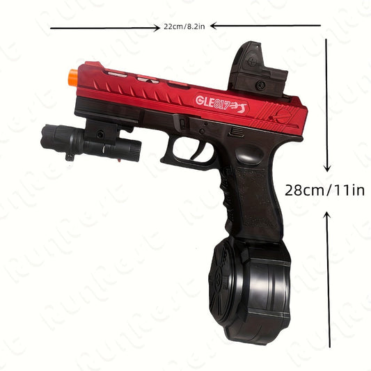 Gel Blaster Rifle with Full-Auto Electric Firing, Rechargeable Power and ABS Build