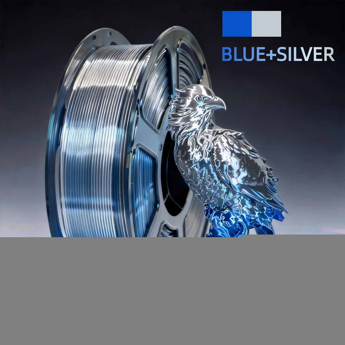 Dual Color PLA Filament 1.75mm 250g Vacuum Packed – Neatly Wound High Precision ±0.02mm Smooth Printing Two-Tone Gradient 3D Printer Filament | Dual Color PLA Spool for FDM 3D Printers Hobby Makers