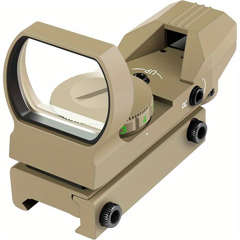 Red Green Dot Sight 33mm with 4 Reticle Modes – Dual Illuminated Rifle Scope, 1x Magnification, 1 MOA Adjustment, Parallax-Free Rail Mount Optic for Hunting, Target Shooting & Tactical Use on Rifles Shotguns Carbines