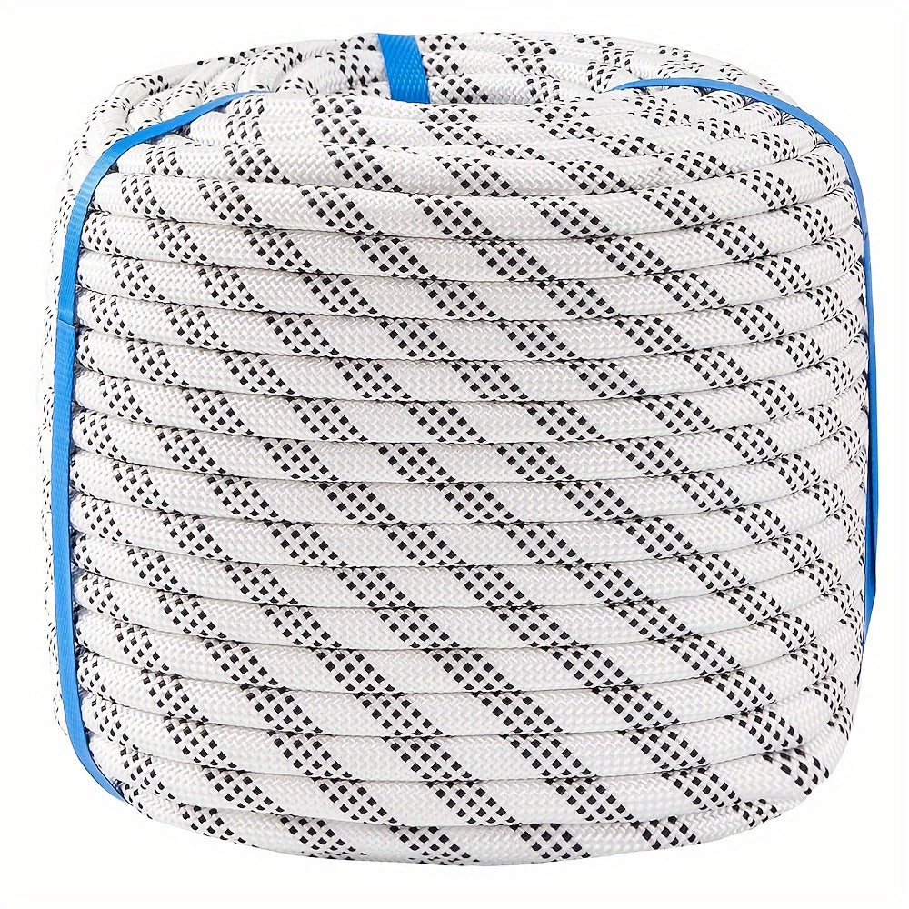Double Braided Nylon Rope 1/2 Inch Heavy Duty Polyester – 100ft 150ft 200ft Multi-Color for Anchoring Towing Cargo Sailing Dock Lines & Outdoor Use