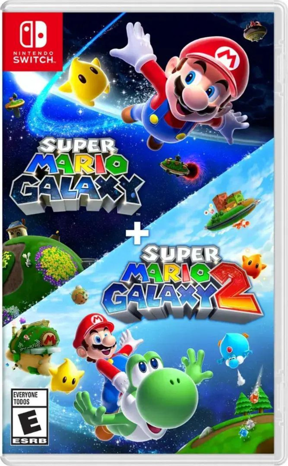 Super Mario Galaxy 1 & 2 Nintendo Switch 2025 – 2-Game Bundle for Nintendo Switch & Switch 2, US Edition, Multilingual, Classic Space Adventure Platformer, Great Gift for Kids & Fans