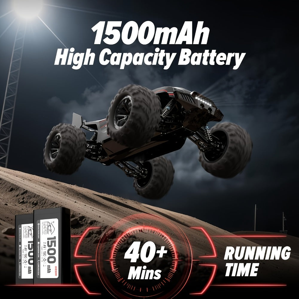 1:18 Alloy RC Monster Truck, 33 km/h with LED Lights and 2.4 GHz Control