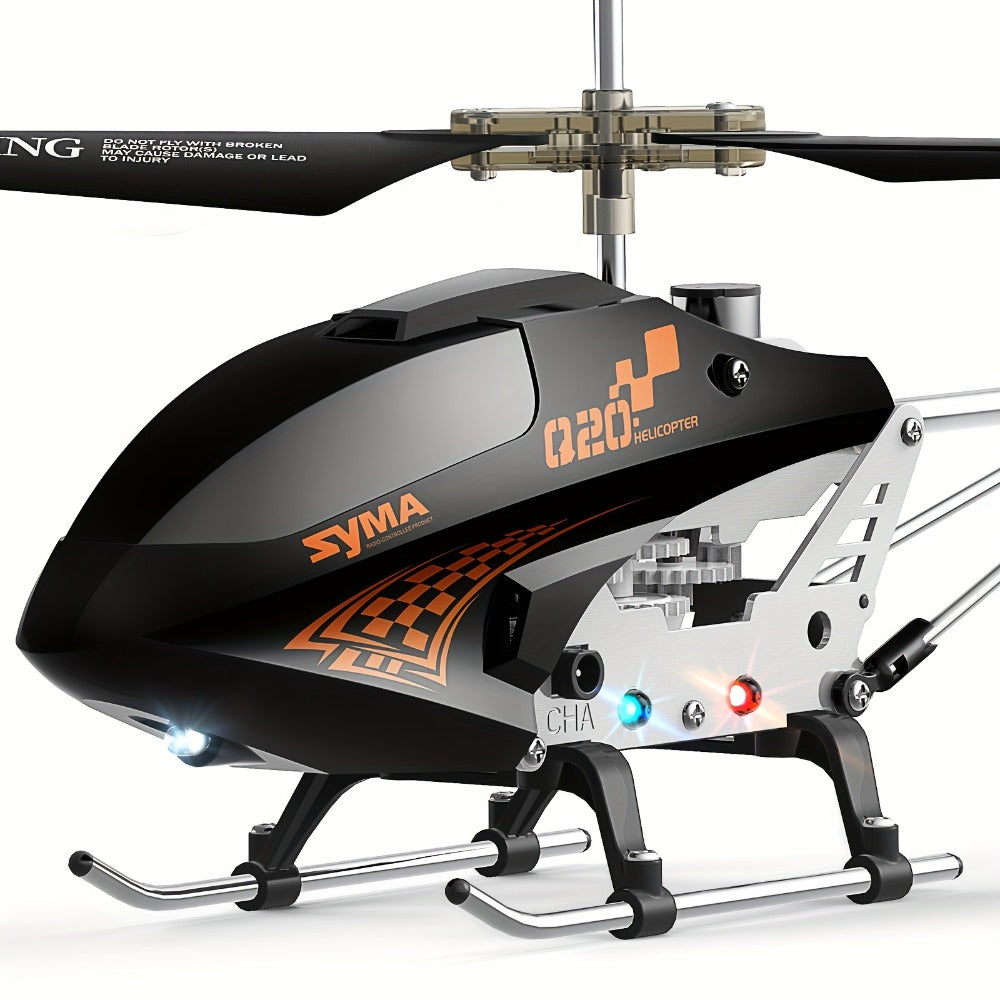SYMA Q20 RC Helicopter for Kids, 3.5 Channel Altitude Hold with One-Key Takeoff, Black