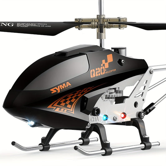 SYMA Q20 RC Helicopter for Kids, 3.5 Channel Altitude Hold with One-Key Takeoff, Black