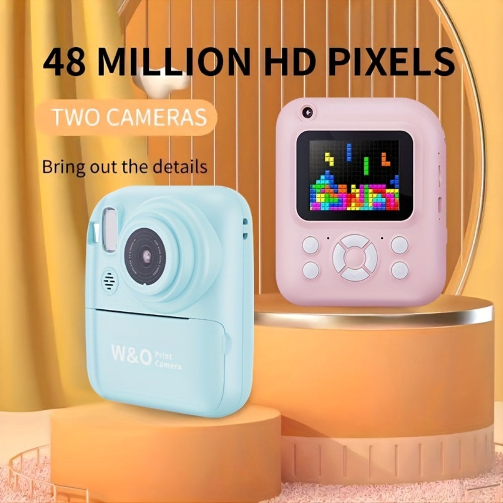 Kids Instant Print Camera with MP3 Player, Games, 10x Zoom and 2.4-Inch Screen