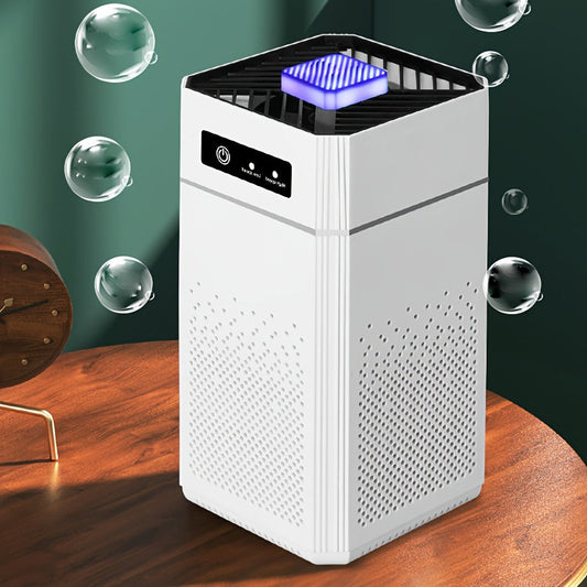 HEPA Air Purifier with 3 Speeds, Aromatherapy Mat and Filter Reminder, White