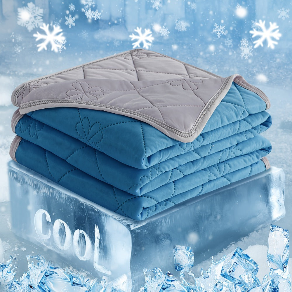 Ultrasonic Embossed Cooling Blanket – 100% Polyester Summer Throw, Breathable Lightweight for Hot Sleepers, Machine Washable, 6 Colors