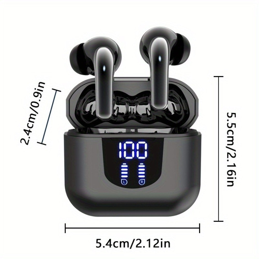 Stereo Sport Wireless Earbuds Touch Control Charging Case In-Ear Bluetooth TWS Headphones for Running Gym Fitness Music All Smartphones