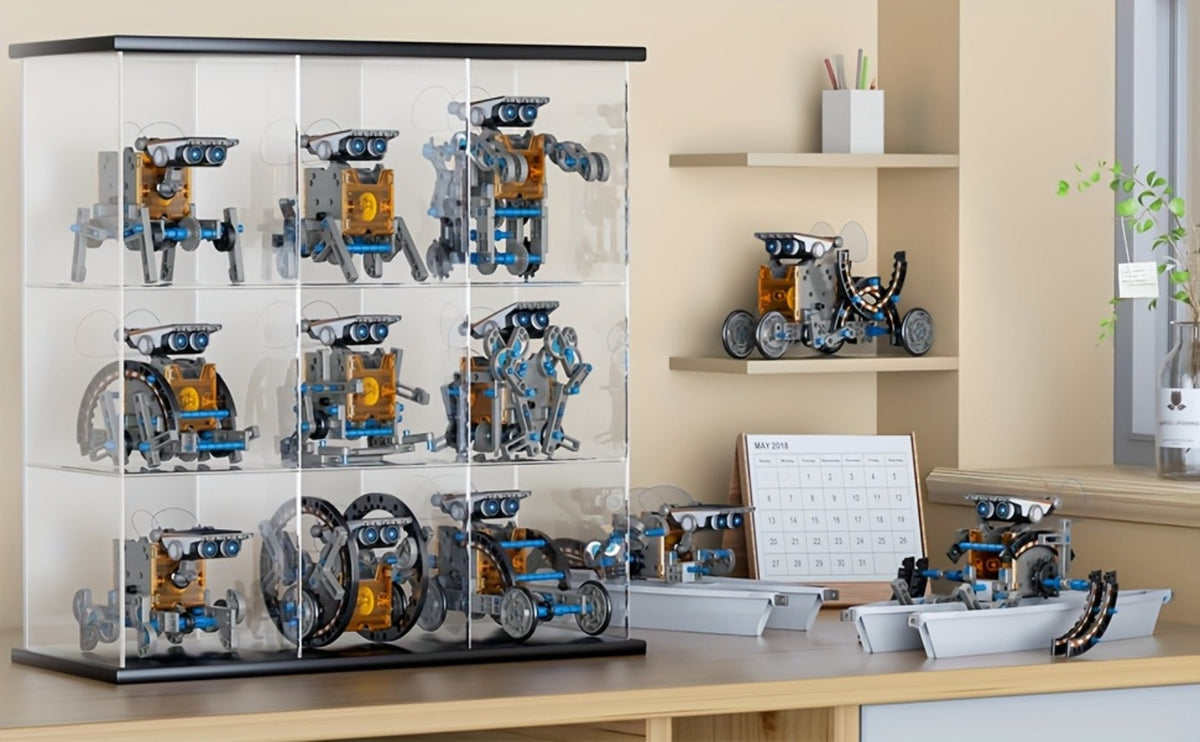 12-in-1 Solar Robot Kit for Kids Ages 8-13 – Build Your Own Solar Powered Robot, STEM Engineering Building Toy, Educational Science Experiment Gift for Boys Girls 8 9 10 11 12 13, No Batteries Needed