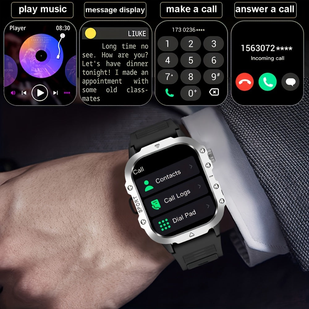 Multifunctional Smartwatch 100+ Sport Modes, Fitness Tracker & Step Counter Pedometer, Heart Rate SpO2 Sleep Monitor, Smart Notifications, Outdoor Activity Watch – Compatible with Android & iPhone, Gift for Men & Women