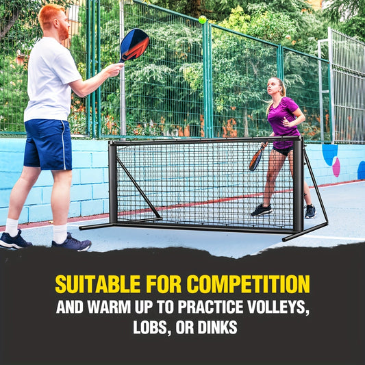 Pickleball Rebounder Net with Adjustable Angle, 6 x 6 ft Solo Practice Trainer