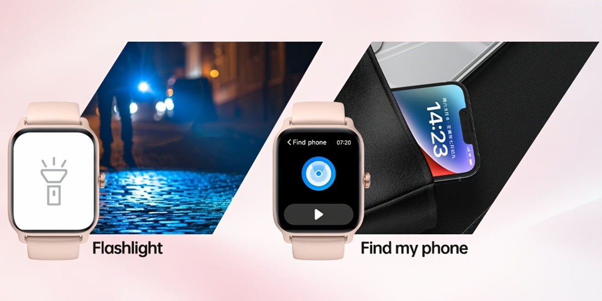Smartwatch with Built-in Alexa FAWEIO 1.8" HD Touch Screen, Bluetooth Calling, 100+ Sport Modes, Fitness Tracker Heart Rate Sleep Monitor, Compatible with iPhone & Android – Smart Watch for Women Men 14 Colors