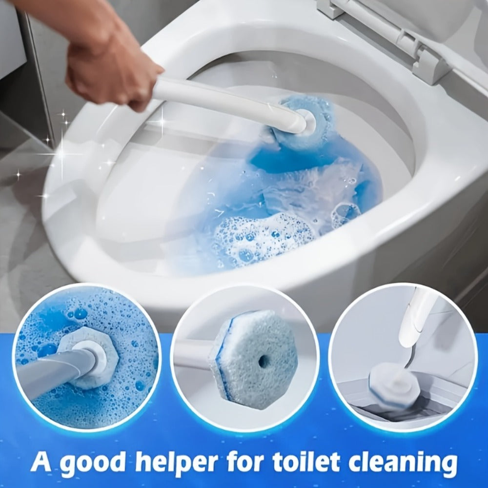 Toilet Brush Refill Heads 18/48/100 Pack Compatible with Clorox ToiletWand - Premium Upgraded Fiber Bristles for Deep Toilet Cleaning, Disposable Replacement Heads for Toilet Wand Scrubber