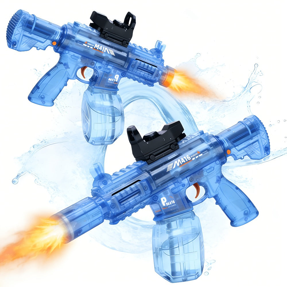Kids Sound & Light Electric Water Gun Ages 3-8 – Auto Squirt Blaster with Large Tank & LED Effects, Summer Outdoor Pool Beach Backyard Party Toy, Birthday Gift for Boys & Girls, 1pc or 2-Pack