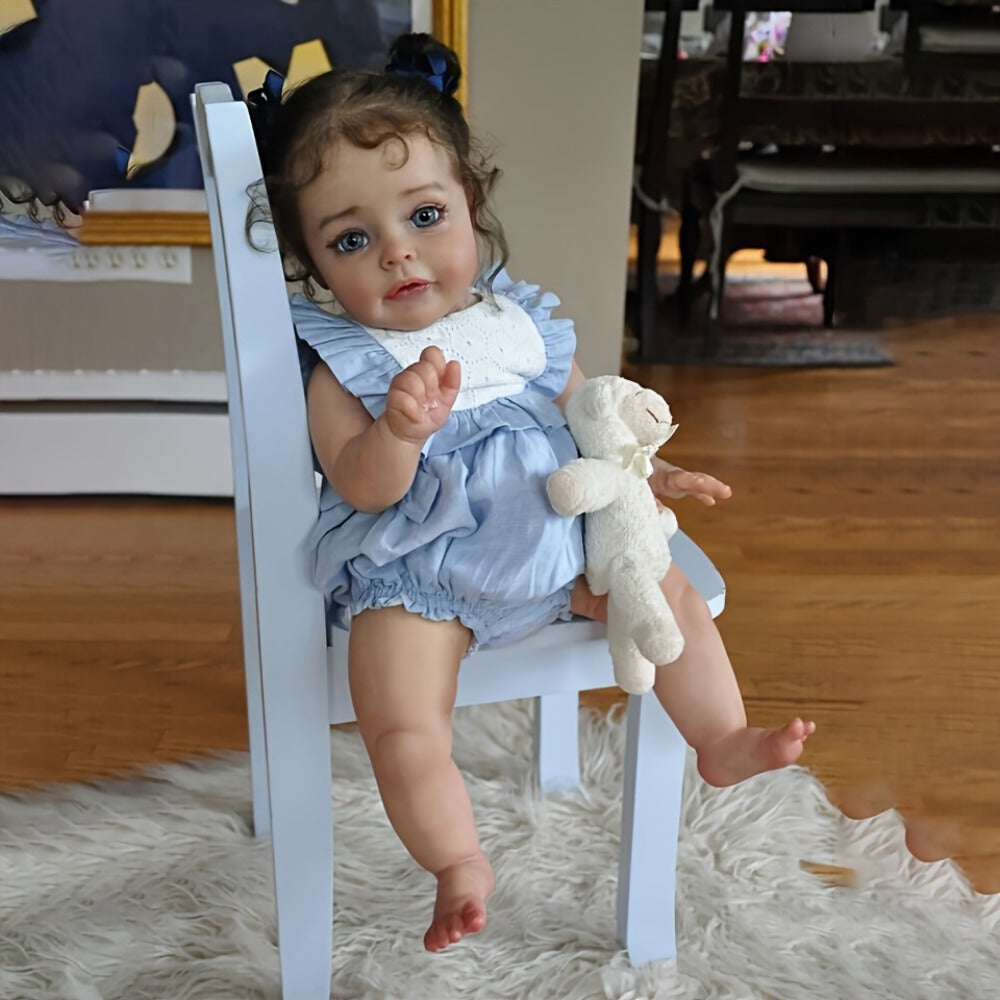 20-Inch Reborn Baby Doll with Implanted Eyelashes and Painted Details