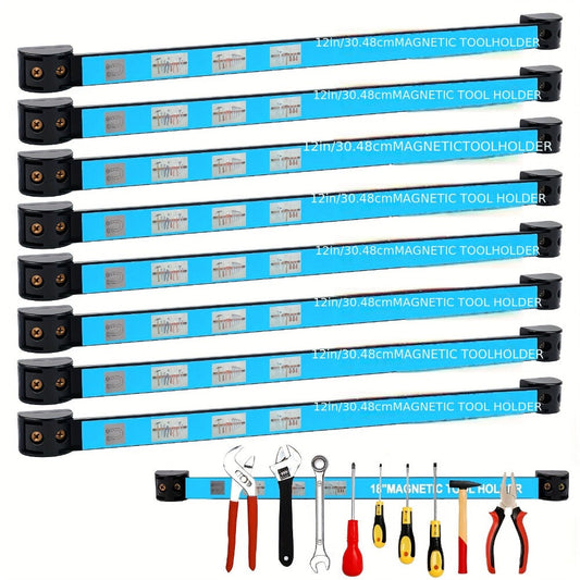 Magnetic Tool Bar, Wall-Mounted Iron Holder in 12 or 18 Inches