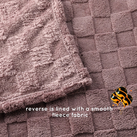 Quilted Flannel Blanket, 180–200 GSM with 17 Designs and Throw or Queen Options