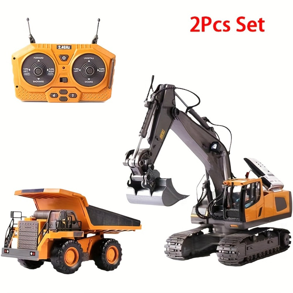 RC Construction Vehicle Toy with Excavator and Multi-Vehicle Options